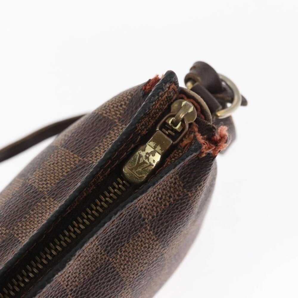 LOUIS VUITTON Damier Ebene Trousse Makeup Pouch N51982 LV Auth 156698 - Picture 10 of 15